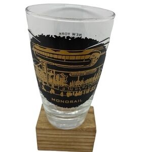 World's Fair 1964 1965 Monorail Souvenir Glass